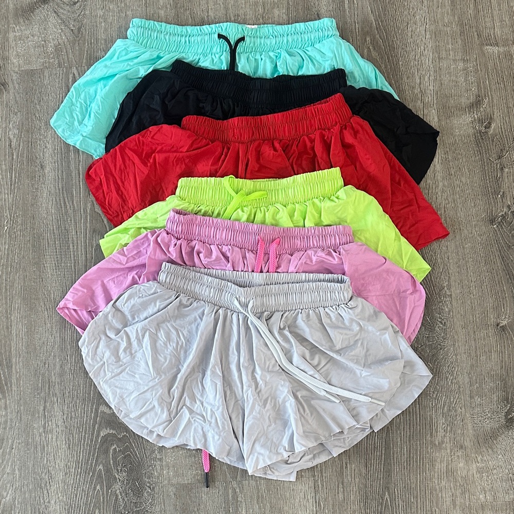 BUNDLE Kids Multi-Color Flowy Shorts Set